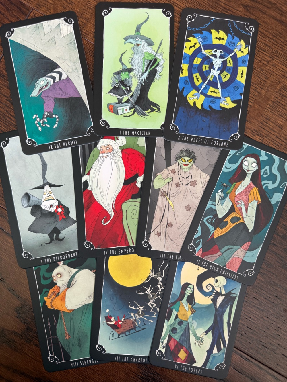 NEW Disney Tim Burton’s The Nightmare Before Christmas Tarot Card Deck And Guide